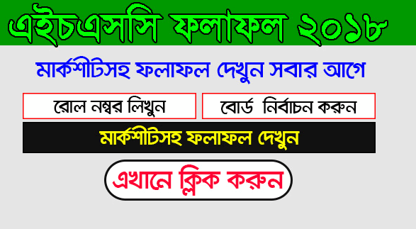 HSC Result Marksheet 2018
