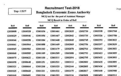 BEZA job result