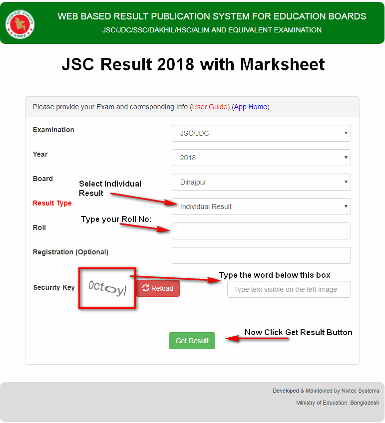 2018 jce results pdf download