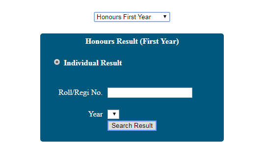 Honours 1st Year Result 2019