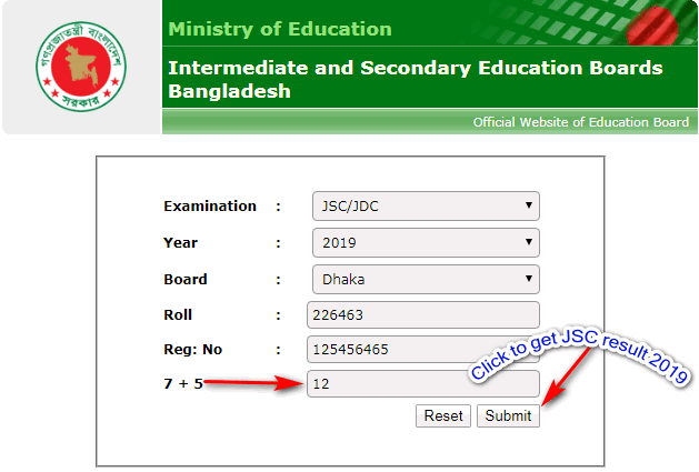 jsc result educationboardresults