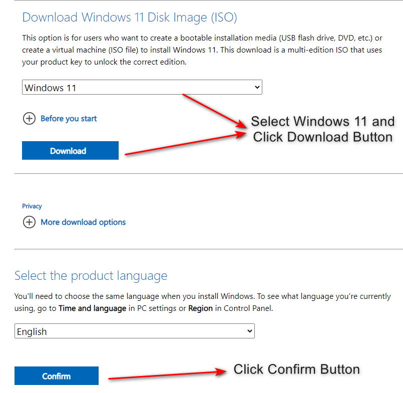 How to download windows 11 iso image