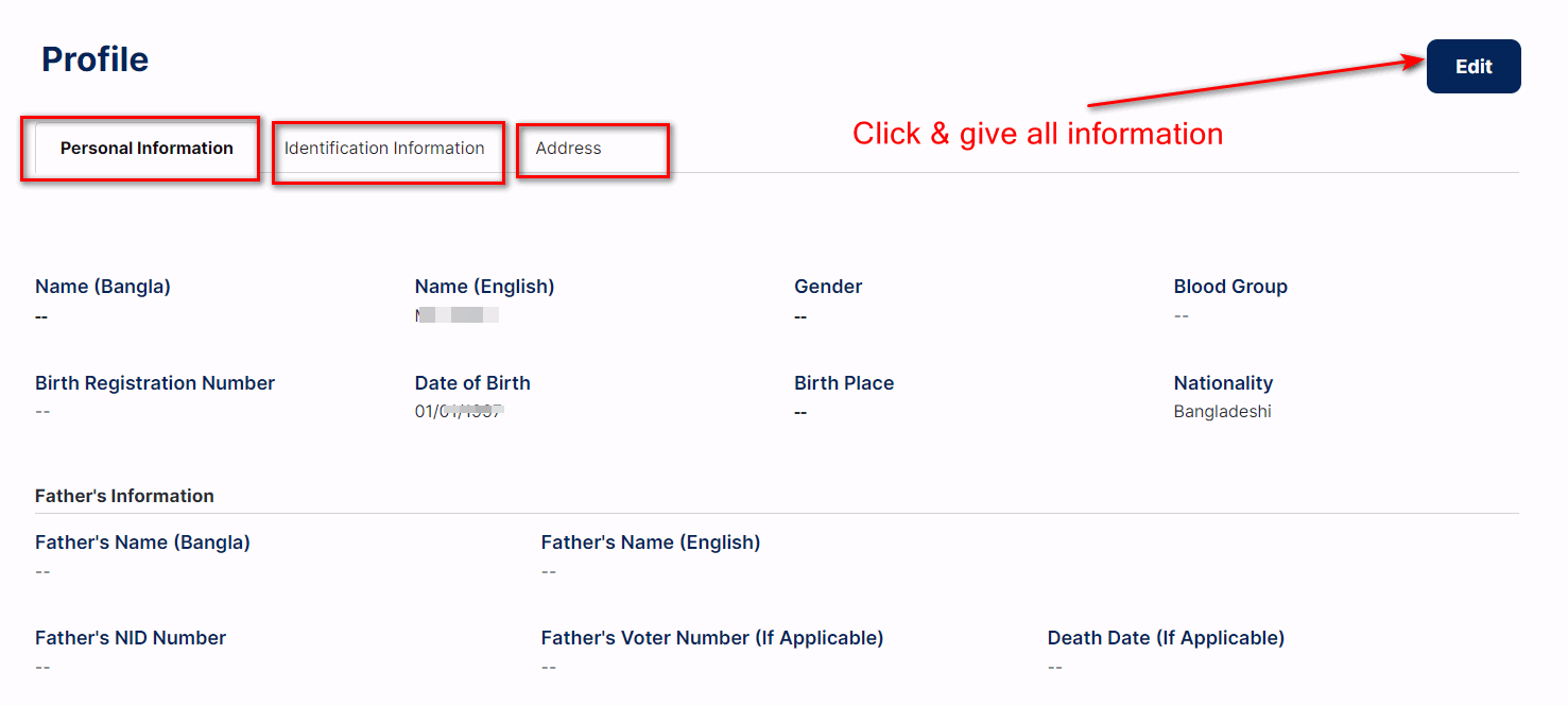 NID address edit online
