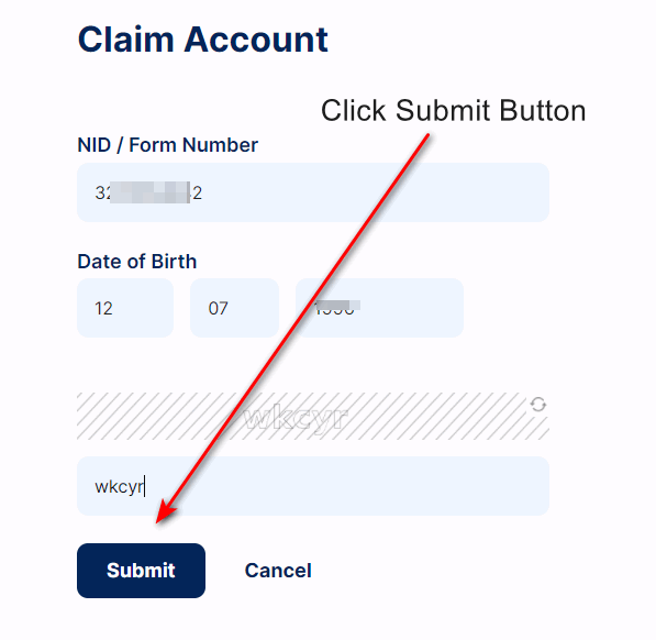 claim services NID account