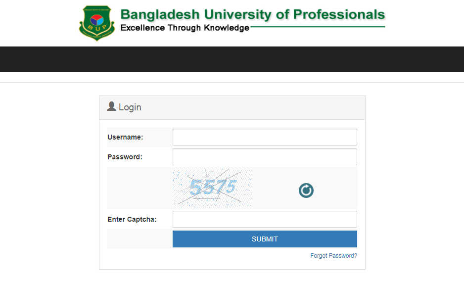 BUP Admit Card Download