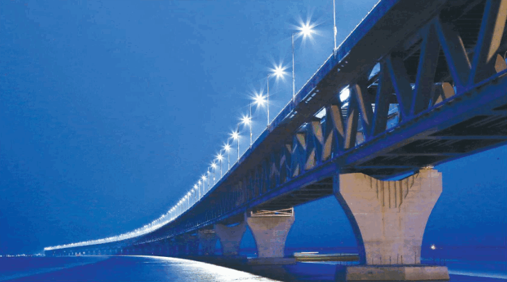 padma bridge night view
