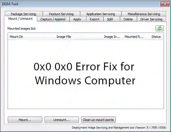 0x0 0x0 Error Fix for Windows Computer