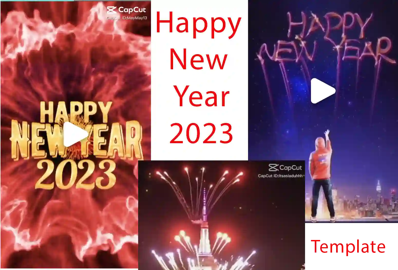 Happy New year capcut template for 2023
