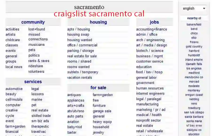craigslist sacramento cal