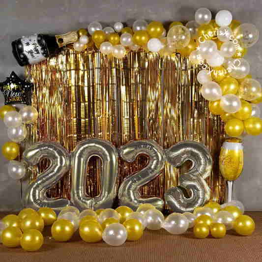 Happy New Year 2023 balloon decoration