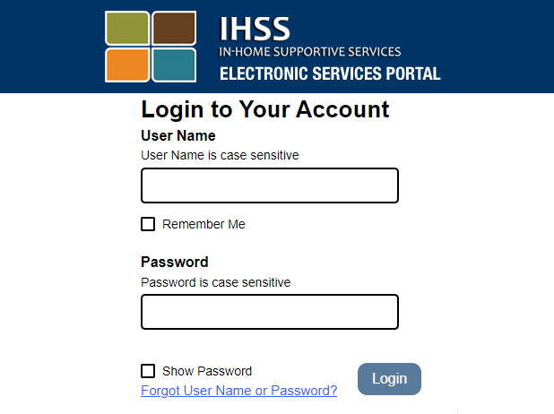 ihss timesheets login