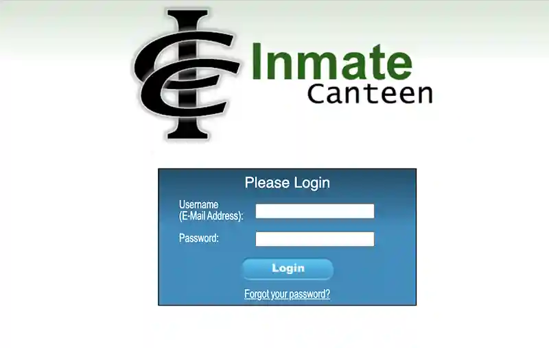 Inmate canteen 3 Login