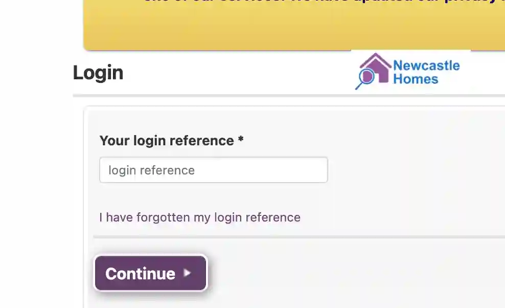 newcastle homes login