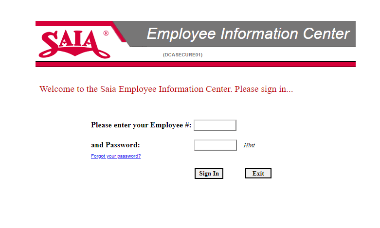 Saia Connect Employee Login Saiaconnect saia