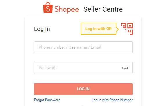 shopee seller login