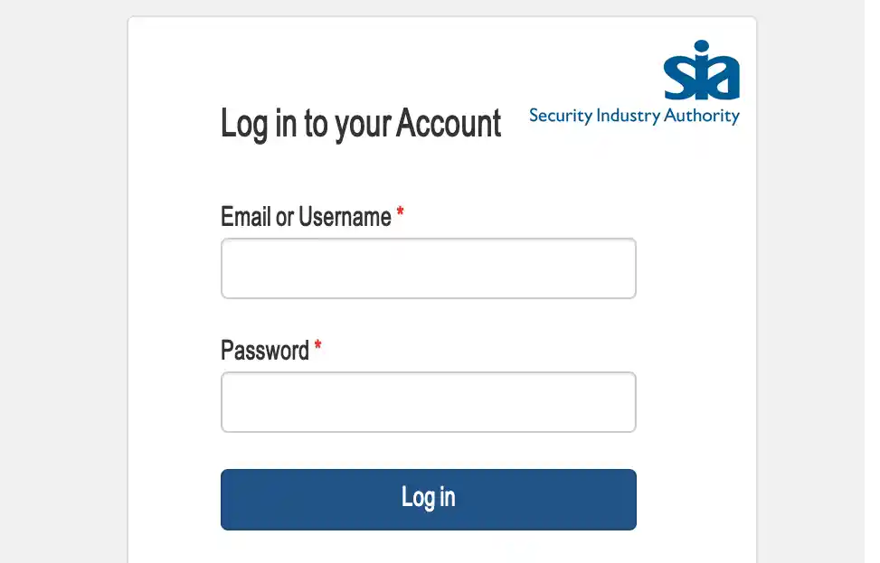 sia licence login