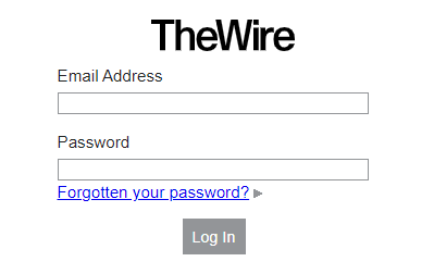 the wire sign in
