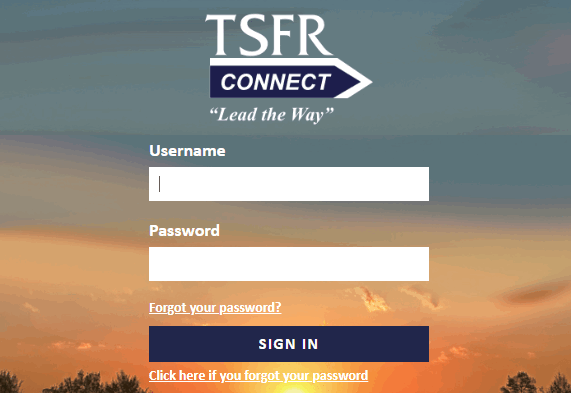 tsfr connect login