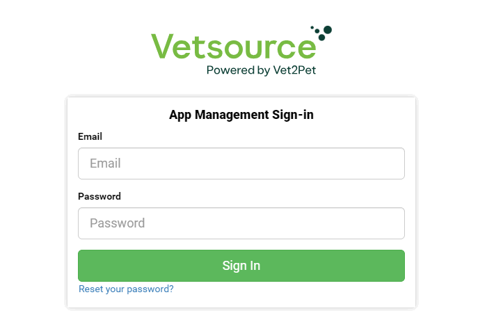 vetsource login