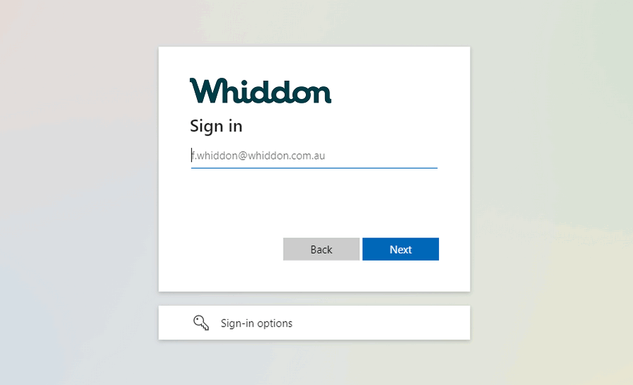 whiddon.com.au login