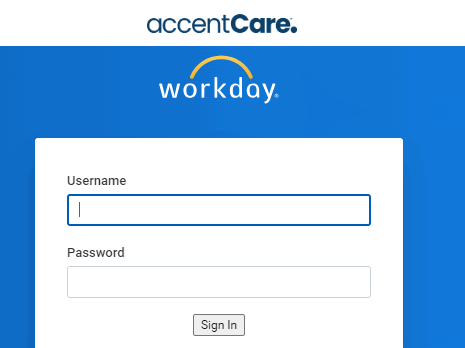 workday accentcare login