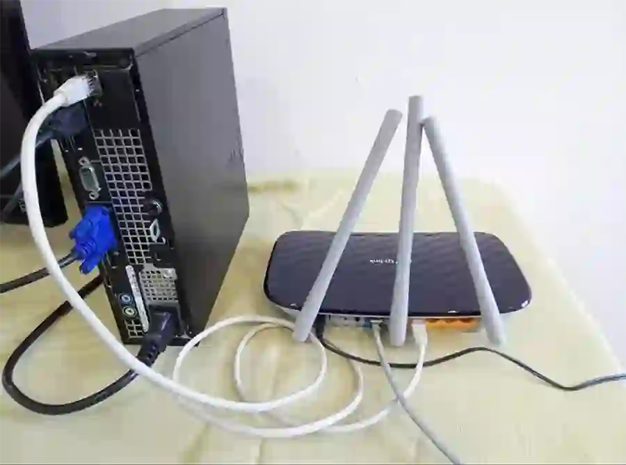 Computer connected to TP-Link router