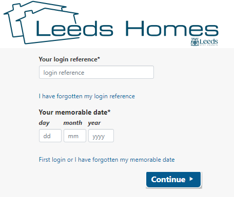 Leeds Homes Login