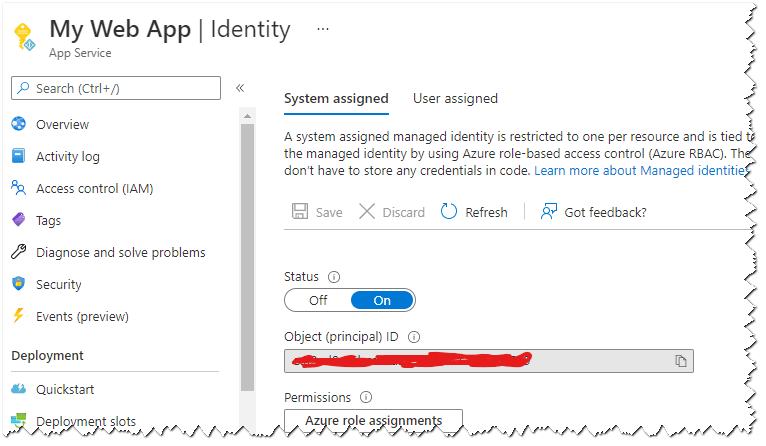 Login failed for user token-identified principal