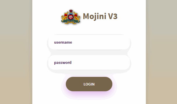 Mojini V3 Login