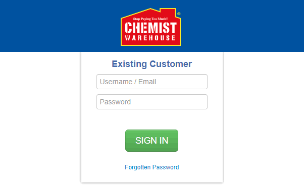 chemist warehouse login