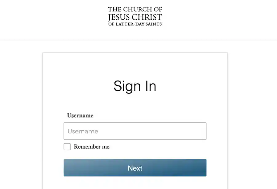 churchofjesuschrist sign in