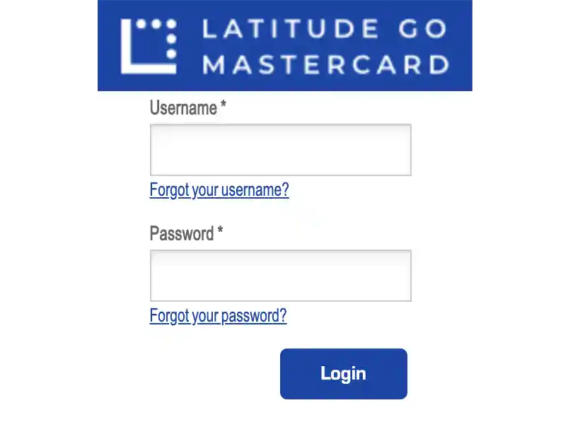 latitude mastercard login