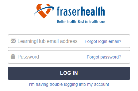learning hub fraser health login