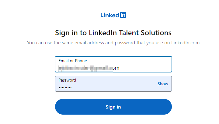 linkedin recruiter login