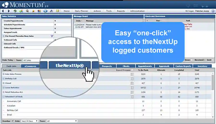 momentum crm login