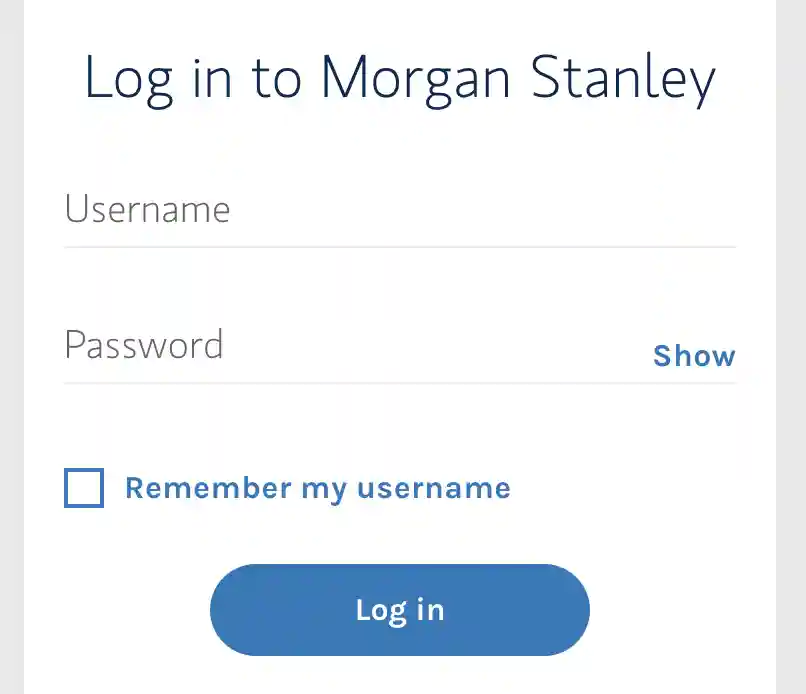 morgan stanley client login