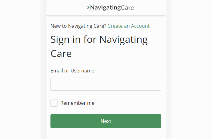 Navigating Care Login - https://navigatingcare.com