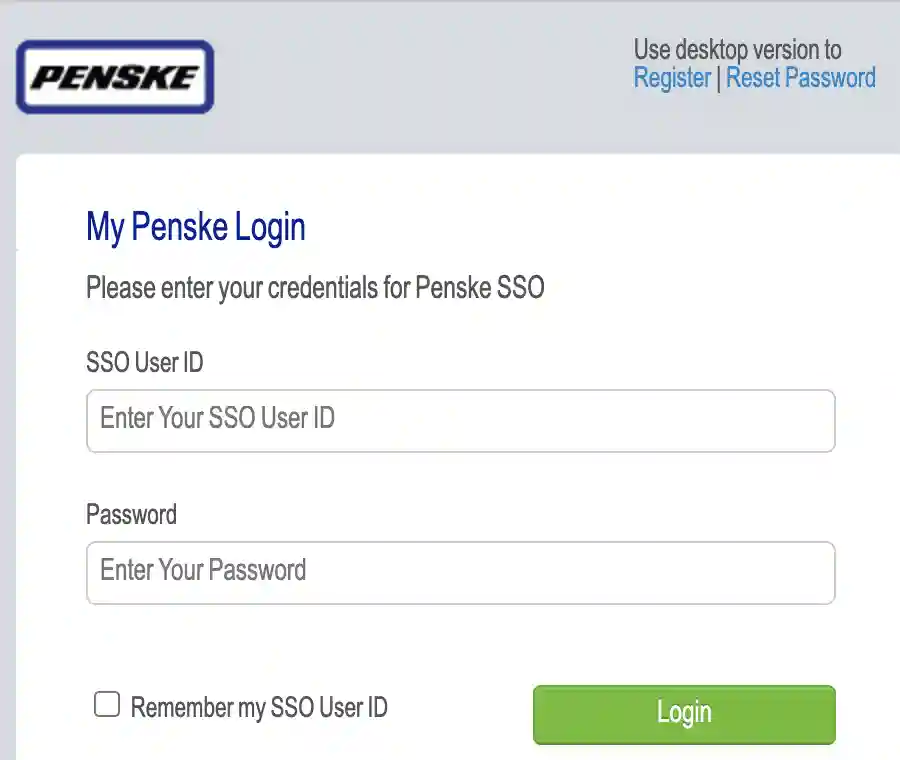penske sso login