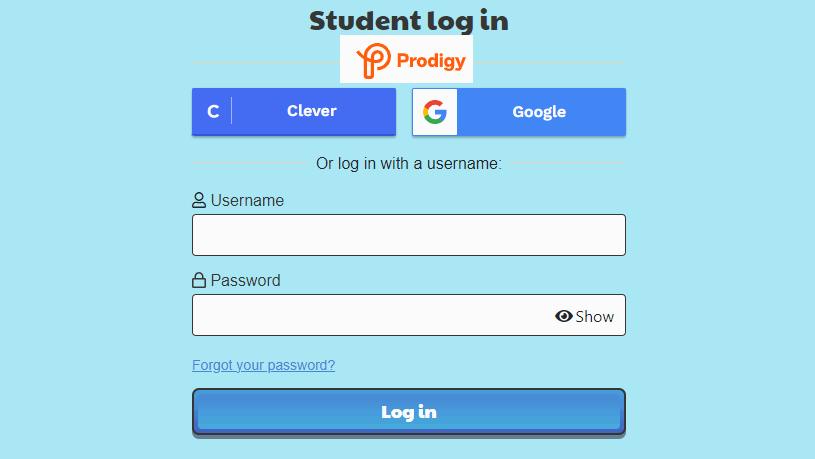 play prodigy student login