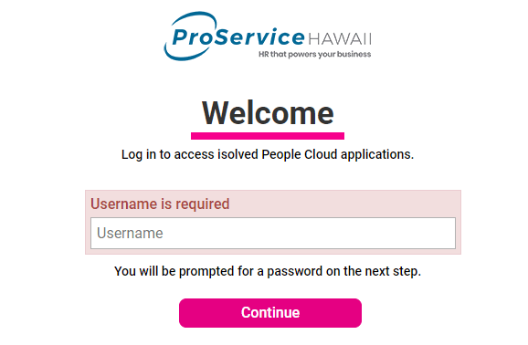 proservice hawaii login