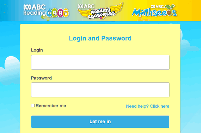 readingeggs.com login