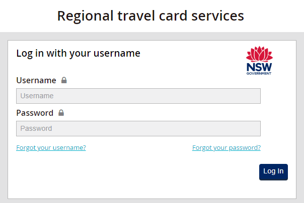 nsw regional travel card balance
