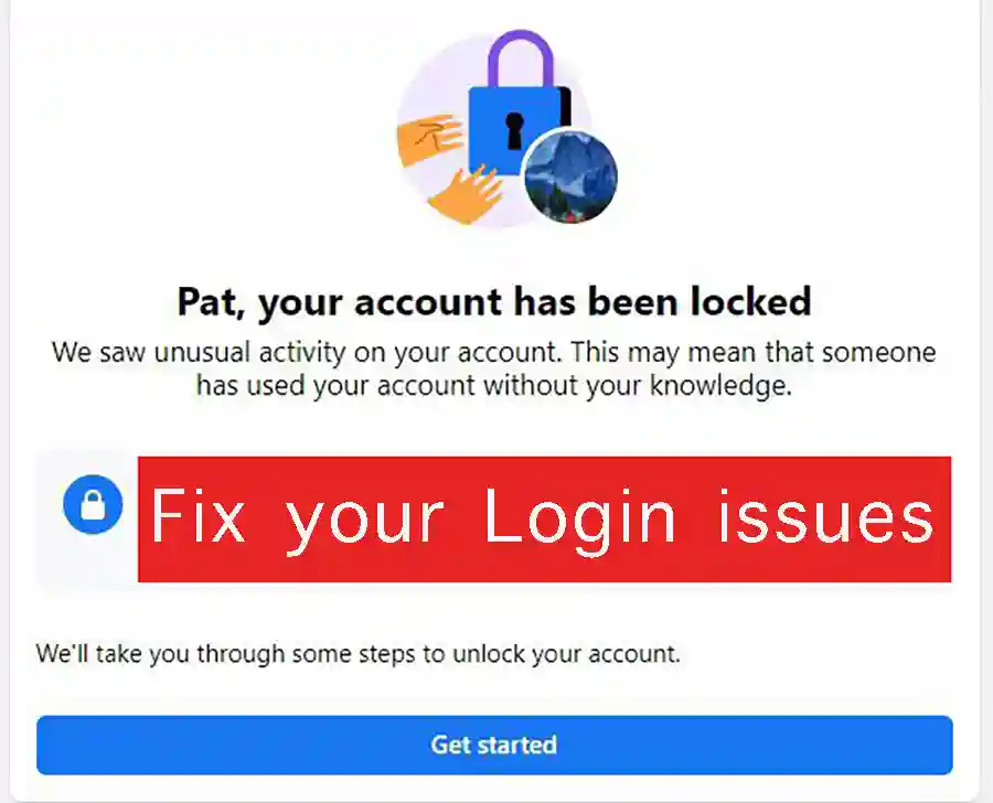 report a login issue facebook by phone number