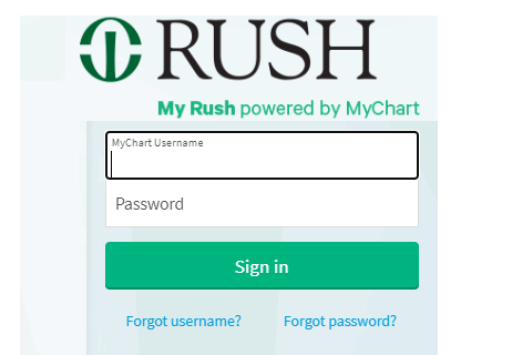 rush mychart login