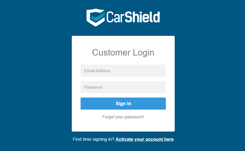 Carshield Login