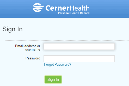cernerhealth.com login