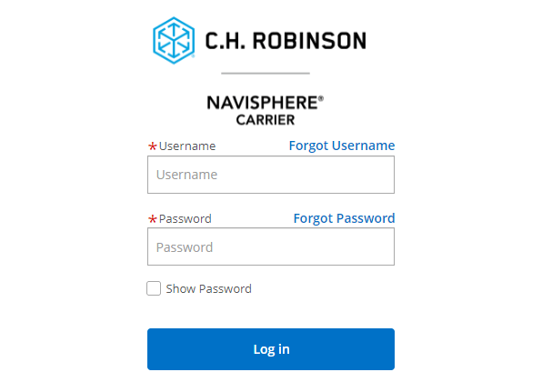 ch robinson login