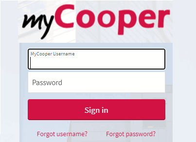 cooper mychart login