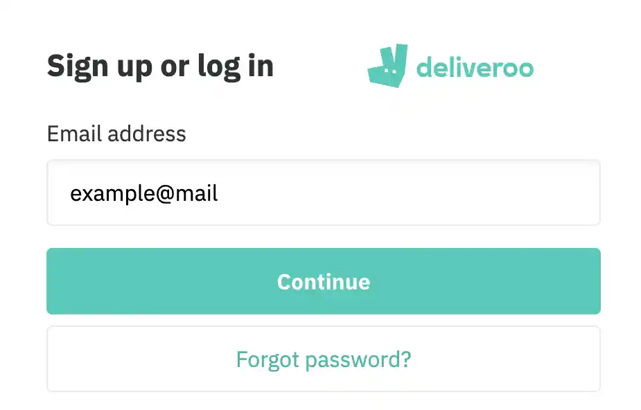 deliveroo rider login