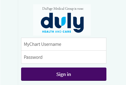 duly mychart login